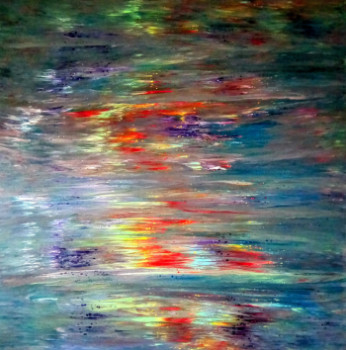 Named contemporary work « Le reflet de l'eau », Made by DUBOIS ROBIN ALIAS LE CHAT
