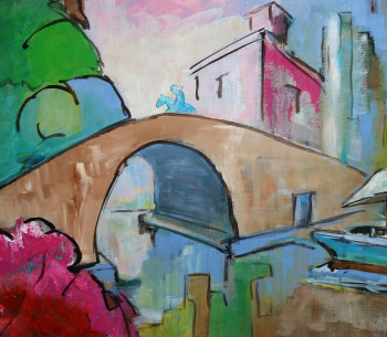 Named contemporary work « Le pont du Somail », Made by THIERRY MERGET