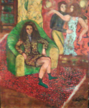 Named contemporary work « Jazzy mood », Made by MITRA SHAHKAR