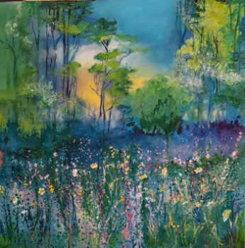 Named contemporary work « Forêt enchantée », Made by ROSE