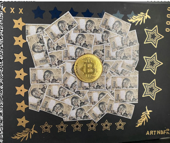 Named contemporary work « bitcoin », Made by NDFR