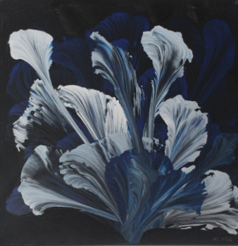 Named contemporary work « fleur bleue », Made by HESSE