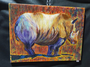 Named contemporary work « Rhino color », Made by KATH
