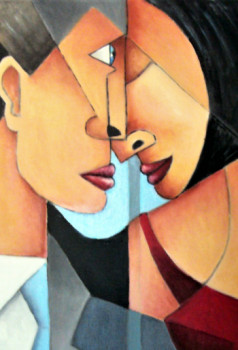 Named contemporary work « COUPLE », Made by GERARD LESOEUR