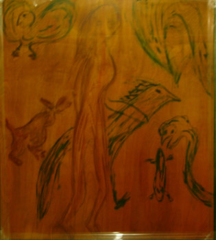 Named contemporary work « Lilith et les dragons », Made by LILITH