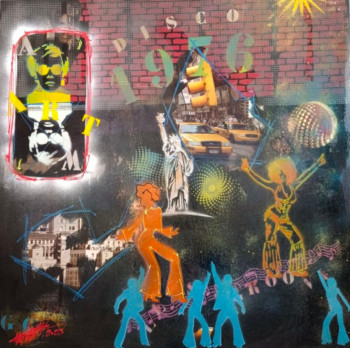 Named contemporary work « New York Art - Disco 1976 », Made by GABRIEL ANGELO CAMPANOZZI