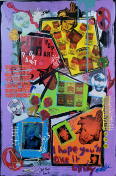 Named contemporary work « Hommage à Handy Warhol », Made by GABRIEL ANGELO CAMPANOZZI