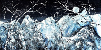 Named contemporary work « Nuit d'hiver », Made by ANNE ROBIN