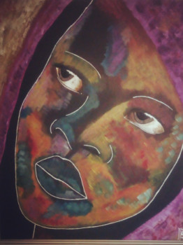 Named contemporary work « Enfant du Sahel », Made by BOB
