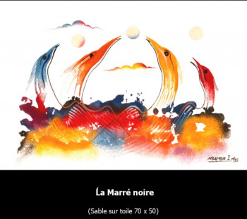 Named contemporary work « La Marré Noire », Made by NSAMBU I