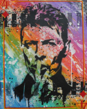 Named contemporary work « David Bowie », Made by ACIDBURNS