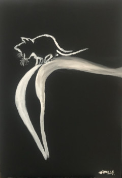 Named contemporary work « le chaton », Made by HESSE
