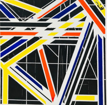 Named contemporary work « Pop Lines 2 », Made by EUGéNIE MARIE