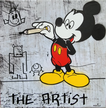Named contemporary work « "Mickey The Artist" », Made by MHY ART'S