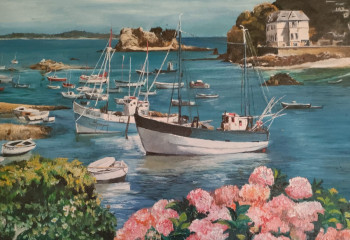 Named contemporary work « Bretagne », Made by PATRICIA HUCHé