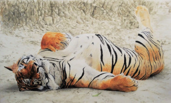 Named contemporary work « Siesta du Tigre », Made by JULIAN WHEAT
