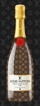 Named contemporary work « LV Champagne bottle », Made by JHC