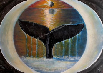 Named contemporary work « PAÏ : whale eye », Made by JLO