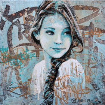 Named contemporary work « Blue Pearl - Laneya Grace », Made by WILLY BIHOREAU