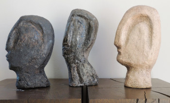 Named contemporary work « THREE SCULPTURES », Made by ELENI PAPPA TSANTILIS
