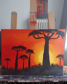 Named contemporary work « BAOBAB », Made by LUDAX