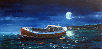 Named contemporary work « La mandarine au clair de lune », Made by MICHEL HAMELIN