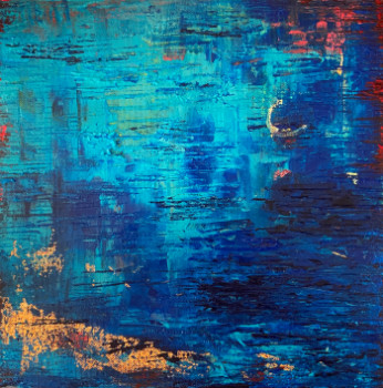 Named contemporary work « Paysage Bleu », Made by RéGY
