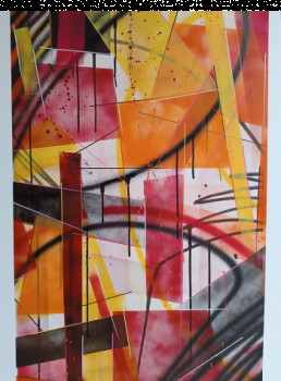 Named contemporary work « Cadastre graphique 2 », Made by SKYZOO