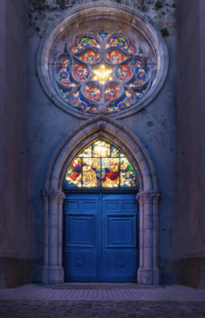 Named contemporary work « Entrée de l'église Saint-Pierre-Saint-Paul », Made by JULIEN PROVOT