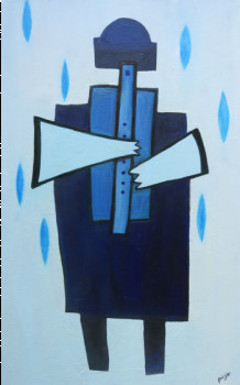 Named contemporary work « Blue Note », Made by PICJAC