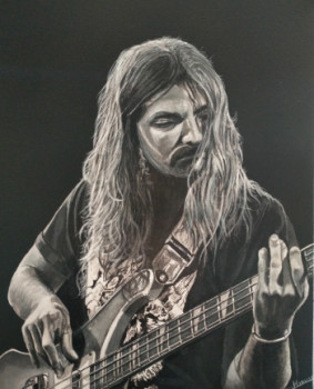 Named contemporary work « Rock Bassist », Made by RICHY WAM K