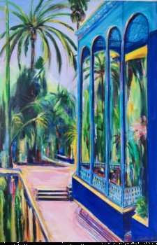 Named contemporary work « Jardin Majorelle », Made by CLICKART+