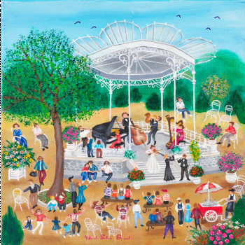 Named contemporary work « Le Kiosque à Musique/The Bandstand », Made by YOLANDE SALMON-DUVAL
