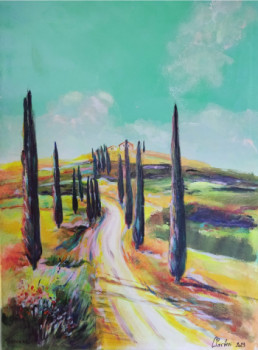 Named contemporary work « Toscane », Made by CLICKART+