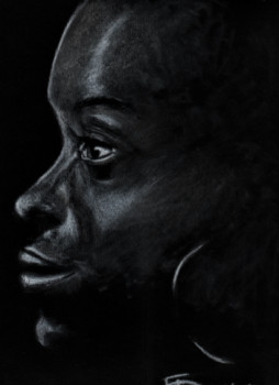 Named contemporary work « Portrait d'afrique », Made by FA_DE_SKUNK