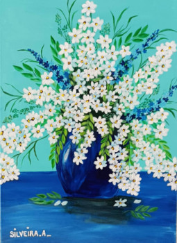 Named contemporary work « Les Marguerites », Made by SILVEIRA ANTOINE
