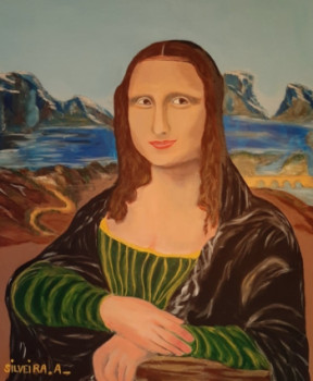 Named contemporary work « Mi Mona Lisa », Made by SILVEIRA ANTOINE