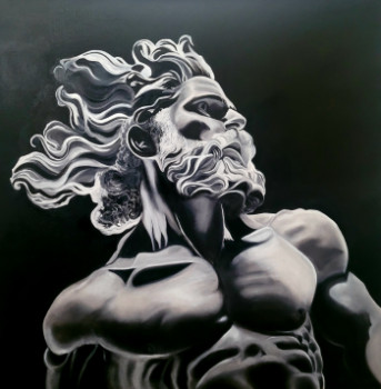 Contemporary work named « ZEUS », Created by NATALI