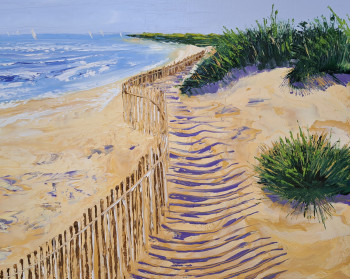 Named contemporary work « La plage », Made by CHOUPITA