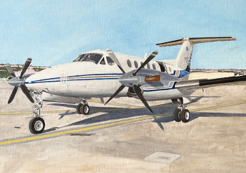 Named contemporary work « Beechcraft King Air B200 », Made by ARNAUD FEUGA