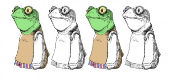 Named contemporary work « Grenouille », Made by RAI