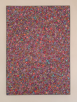 Named contemporary work « Psychedelic dots », Made by MALISU
