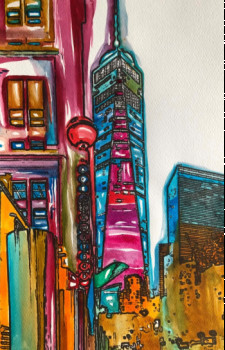 Named contemporary work « The Freedom Tower New York City », Made by ERIC ERIC