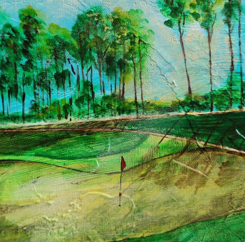 Named contemporary work « Golf 6 », Made by JULIEN ABSTRAIT