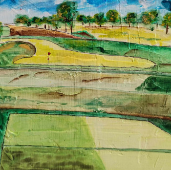 Named contemporary work « Golf 5 », Made by JULIEN ABSTRAIT