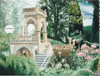 Named contemporary work « Parc a Taormina », Made by ANDRé FEODOROFF