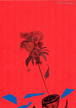 Named contemporary work « La fleur à Mitra. », Made by MITRA SHAHKAR