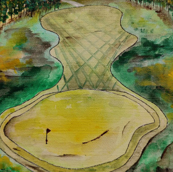 Named contemporary work « Golf 8 », Made by JULIEN ABSTRAIT