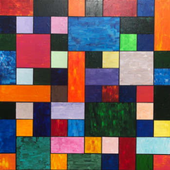 Named contemporary work « Patchwork », Made by ROMROS