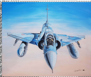 Named contemporary work « Mirage 2000 C », Made by LAURENT HANNEQUIN